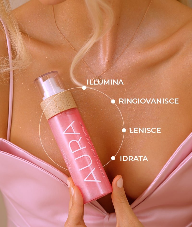 AURA PINK Peptide Shimmer Spray - indossachisei.it