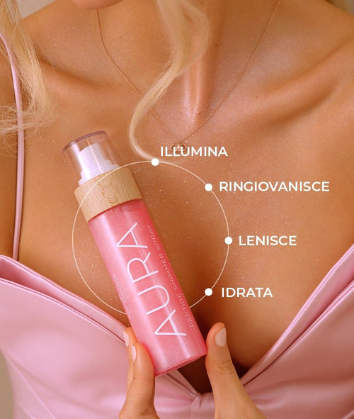 AURA PINK Peptide Shimmer Spray - indossachisei.it
