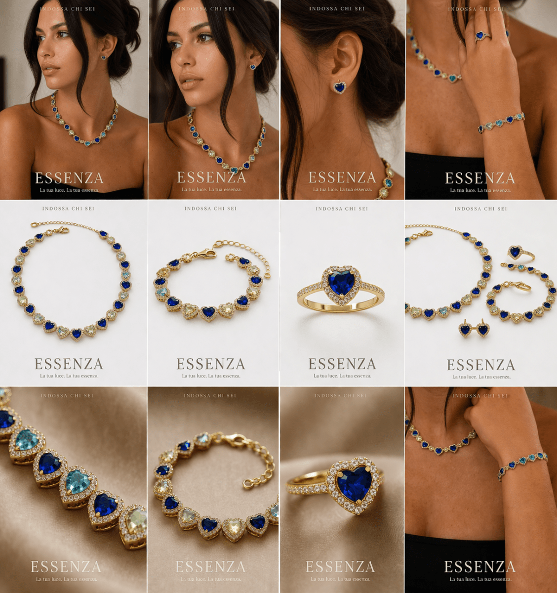 Collana Cuore – Essenza set 4 - indossachisei.it