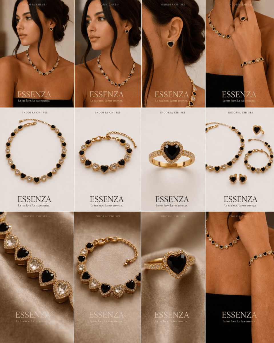 Collana Cuore – Essenza set 4 - indossachisei.it